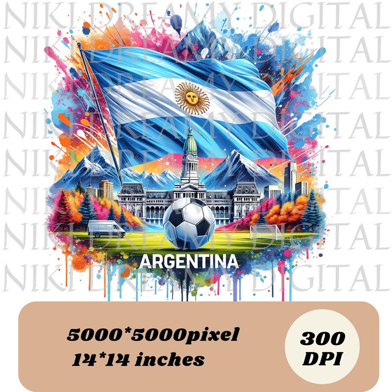 Argentina PNG T-Shirt Design Argentina Flag Soccer Png Sublimation Designs Argentina Shirt Png Trending Png Bestseller Png Digital Download