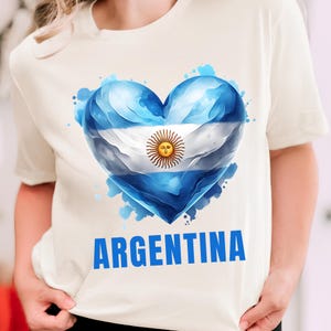 Argentina PNG, Sublimation Designs, Heart Png, T-Shirt Png, Trending Png, Shirt Design, Sweatshirt Design, Sublimation Png, Digital Download