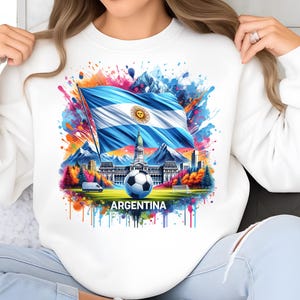 Argentina PNG T-Shirt Design Argentina Flag Soccer Png Sublimation Designs Argentina Shirt Png Trending Png Bestseller Png Digital Download