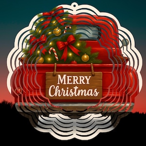 Merry Christmas Wind Spinner PNG Sublimation Designs 8 Inch & 10 Inch Wind Spinner Christmas Spinner Merry Christmas PNG Digital Download
