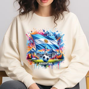 Argentina PNG T-Shirt Design Argentina Flag Soccer Png Sublimation Designs Argentina Shirt Png Trending Png Bestseller Png Digital Download