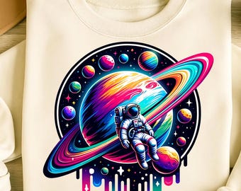 Astronaut PNG T-Shirt Design Space Png Planet Png Sublimation Designs Astronaut Shirt Space Shirt Png Trending Png Digital Download PNG DTF
