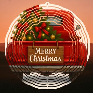 Merry Christmas Wind Spinner PNG Sublimation Designs 8 Inch & 10 Inch Wind Spinner Christmas Spinner Merry Christmas PNG Digital Download