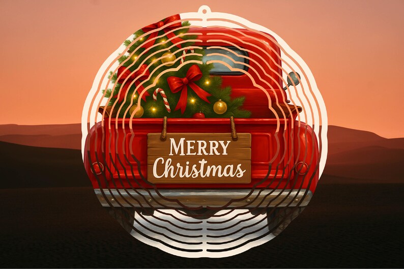 Merry Christmas Wind Spinner PNG Sublimation Designs 8 Inch & 10 Inch Wind Spinner Christmas Spinner Merry Christmas PNG Digital Download