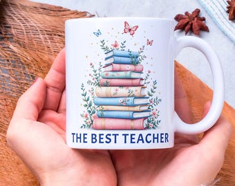The Best Teacher mokomslag, 11 oz en 15 oz leraar koffiemok sjabloon, leraar waardering mok sublimatie ontwerpen, digitale download, png PNGEgg