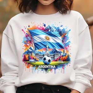 Argentina PNG T-Shirt Design Argentina Flag Soccer Png Sublimation Designs Argentina Shirt Png Trending Png Bestseller Png Digital Download
