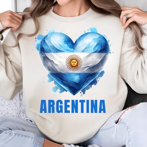 Argentina PNG, Sublimation Designs, Heart Png, T-Shirt Png, Trending Png, Shirt Design, Sweatshirt Design, Sublimation Png, Digital Download