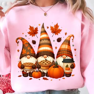 Fall Gnomes Png, Sublimation Designs, Fall Leaves Png, Pumpkin Season Png, Autumn Leaves Png, Pumpkins Png, T-Shirt Design, Digital Download