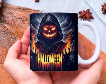 Diseños para tazas de Halloween: Diseños de sublimación 3D (Descarga digital PNG)