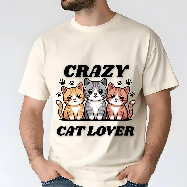 Crazy Cat Lover PNG Sublimation Designs, Cute Cat Png, Crazy Cat Lady Png, Cat Lover Png, Trending Png, T-Shirt Design, Digital Download PNG