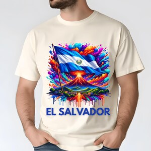 El Salvador Flag Png Sublimation Designs, Flag Png, Volcano Png, El Salvador Shirt, T-Shirt Design, Trending Png, Digital Download PNG