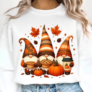 Fall Gnomes Png, Sublimation Designs, Fall Leaves Png, Pumpkin Season Png, Autumn Leaves Png, Pumpkins Png, T-Shirt Design, Digital Download
