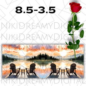 Lake Life Mug Wrap PNG, 11 oz & 15 oz Coffee Mug Wrap, Sunset Mug Wrap, Coffee Cup Sublimation Designs, River Mug Wrap, Digital Download PNG