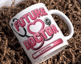 Future Doctor Mug Wrap 11oz & 15oz Coffee Mug Wrap 3D Doctor Mug Wrap Medical Appreciation Mug Wrap Sublimation Designs Digital Download PNG
