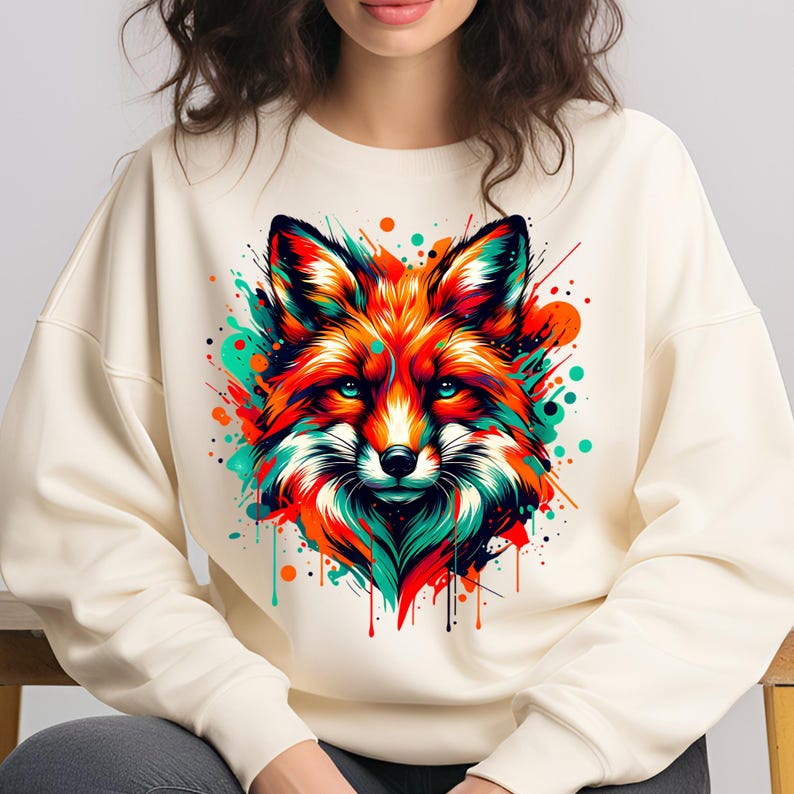 Colorful Wolf PNG, T-shirt Design, Wolf Shirt Sublimation Designs ...