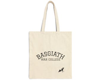 Basgiath War College Canvas Tote Bag: Fourth Wing Bookish Merch