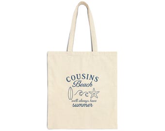 Cousins Beach Tote Bag: TSITP Inspired Cotton Canvas