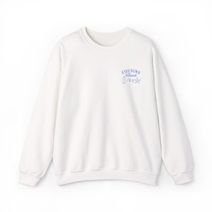 Cousins Beach Embroidered Sweatshirt: Summer Coastal Crewneck