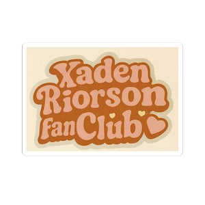 Xaden Riorson Fan Club Sticker: Fourth Wing Romantasy, Retro Vinyl Decal