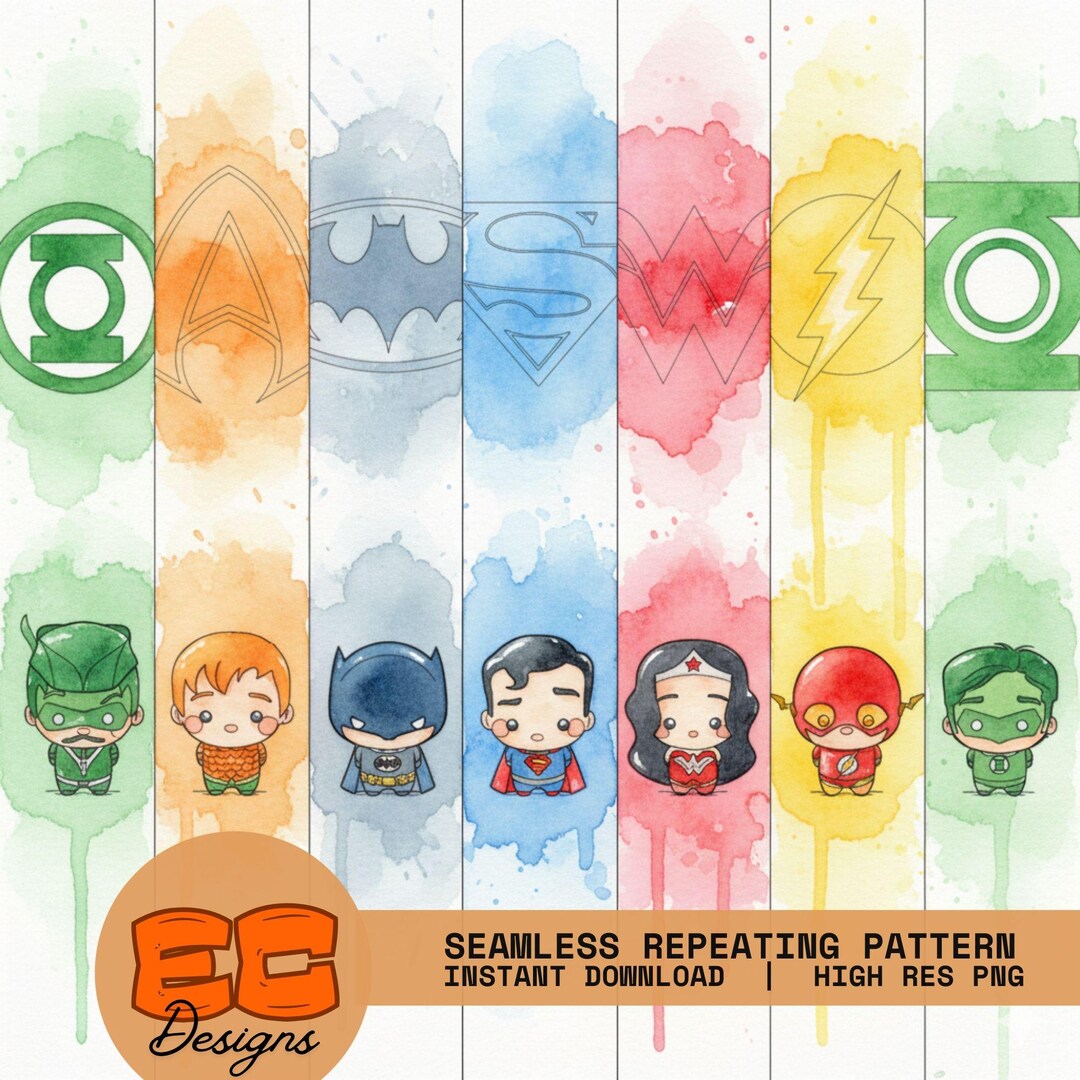 Comic Hero Seamless Pattern | Superhero Digital Paper | Instant ...