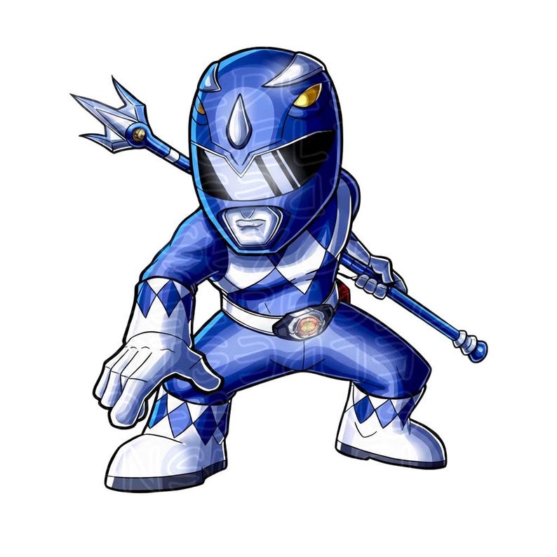 POWER RANGERS Chibi (mighty Morphin) PNG File Bundle. (digital Download ...
