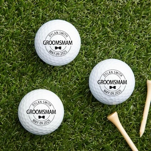 Custom Groomsmen Gifts Photo Golf Balls, Personalized Image Golf Ball for Wedding, Golf Gifts For Men, Best Man Golf Gift, Golf Lover Gifts
