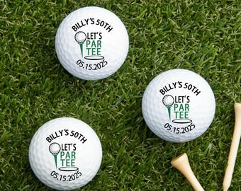 Personalized Birthday Golf Ball Set, Personalized Golf Ball, Personalized Golf Gift, Birthday Golf Gift, Dad Gift, Golf Balls Party Favors