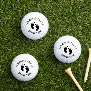 Custom golf balls, gift for grandpa, dad, uncle, newborn baby, pregnancy announcement, exclusive gift, gift for dad, exclusive customization