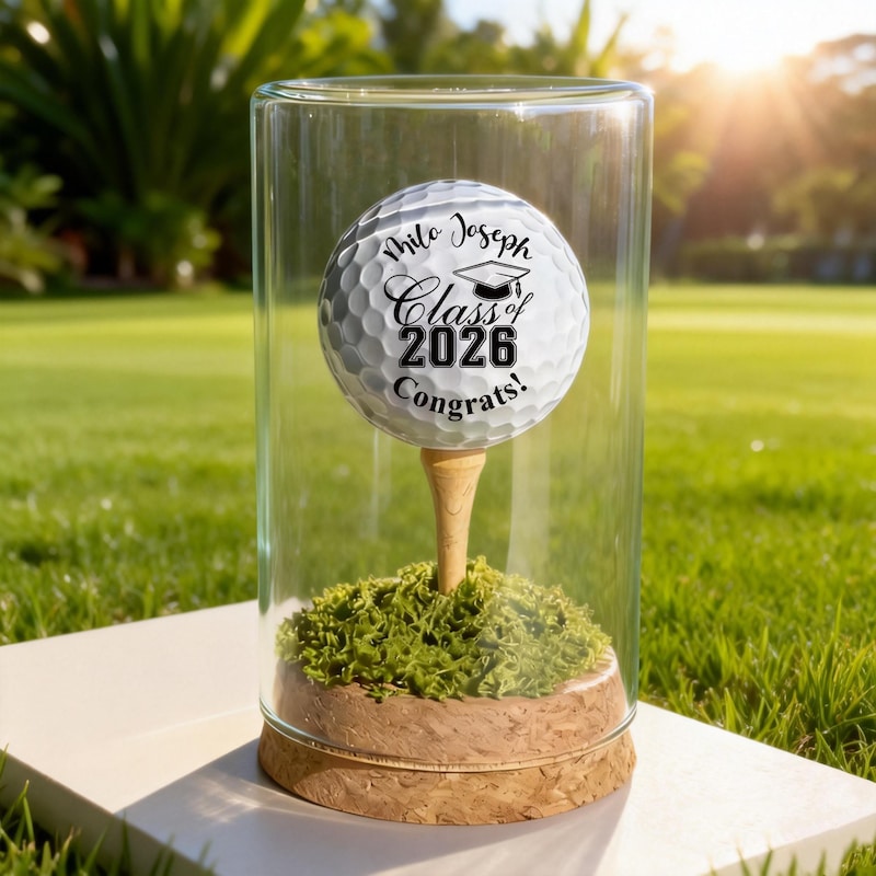 Graduation Golf Ball, Custom Grad Gift, Diploma Golf Keepsake, Personalized Graduation Memory, Alumni Golf Gift, Class of Gift, Grad Day Golf