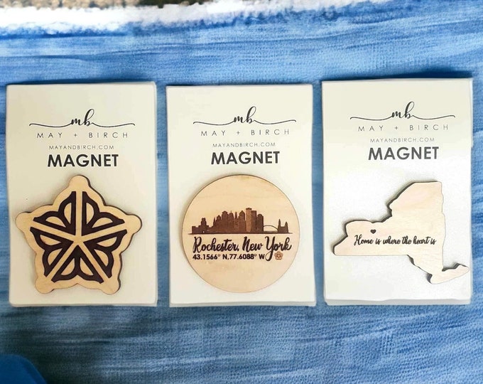 Rochester NY Wooden, Small Gift, Lasercut, Wood, Nys, Skyline