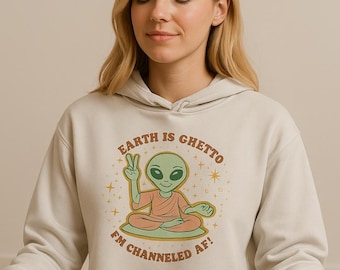 Sudadera con capucha corta Channeled AF, edición Alien Zen