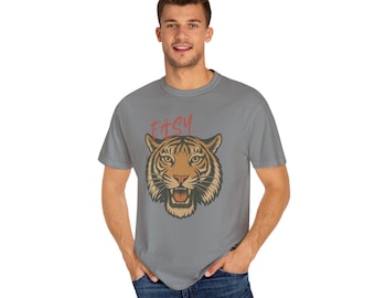 Camiseta Easy Tiger: Camiseta con gráfico retro, estilo vintage