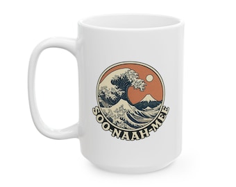 Taza Soo Naah Mee, disfruta de tu drama en estilo retro, 11 oz y 15 oz