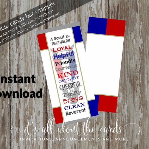 Eagle Scout Candy Bar Wrappers Eagle Scout Court of Honor - Etsy