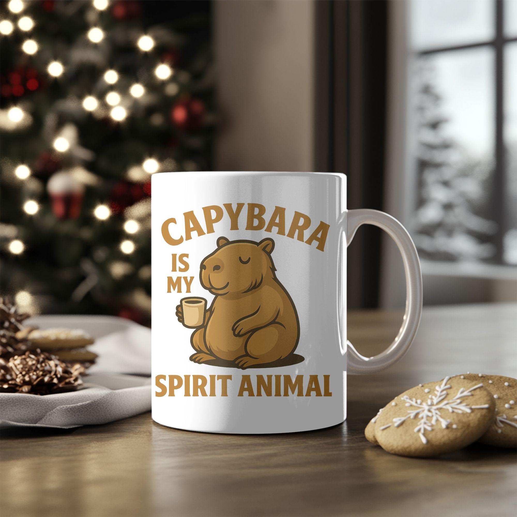Capybara Mug – Capybara Is My Spirit Animal, Funny Animal Lover Gift