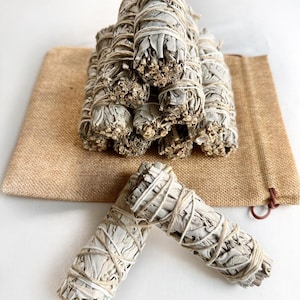 Cleansing Sage Smudge Stick for Homeowners and Spiritual Women to Purify a Space Clear Negative Energy and Open The Senses in Meditation