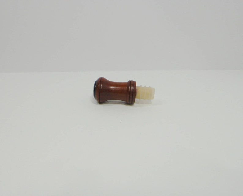 Paduak Wood Bottle Stopper Dichroic Glass Cabochon