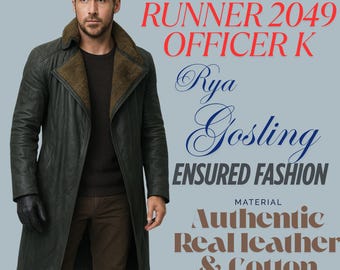 Officer K Cosplay Trench Coat: Blade Runner 2049 Inspired Faux Shearling