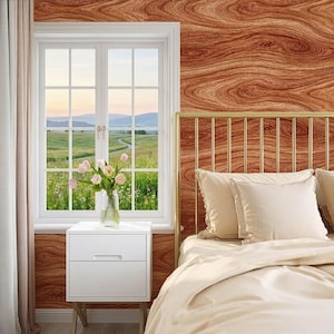 Light Yellow Wood Grain Peel & Stick Wallpaper 15.7" x 39.4", Vinyl Contact Paper, Self-Adhesive Wood Look Wall Decor