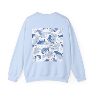 Sweatshirt Ocean Creatures, trui onderwaterdieren, trui Marine Life, trui visdesign, shirt Sea Life