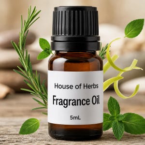 Peppermint, lemongrass, basil, rosemary brings, and thyme Fragrance/Diffuser Oil-House of Herbs| Green Citrus Fresh Scent