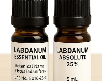 Labdanum Essential Oil and Absolute| DIY blends, Diffusers, Gifting, Housewarming| Grounding resinous earthy aroma