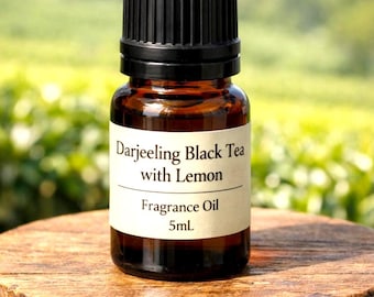 Té negro Darjeeling con limón - Fragancia para el hogar/Aceite difusor/Aroma de té, refrescado con limón/Regalo de inauguración de la casa