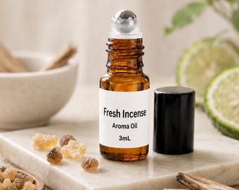 Aceite aromático de incienso fresco/Incienso, benjuí, vainilla, bergamota, cedro, almizcle/Fragancia unisex para regalar