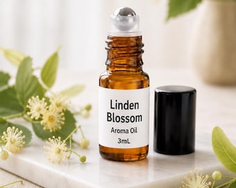 Linden Blossom Aroma Oil Roll On| Soft Citrus Floral Scent| Alcohol Free Personal Fragrance| Spring Flower