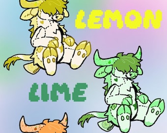 LEMON Fruity Cow Plush Adoptable ((READ DESCRIPTION))