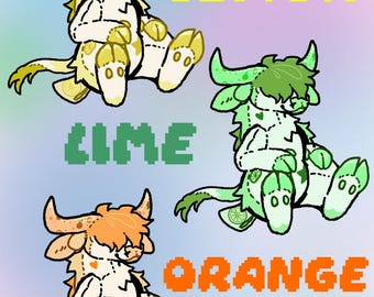 LIME Fruity Cow Plush Adoptable ((READ DESCRIPTION))