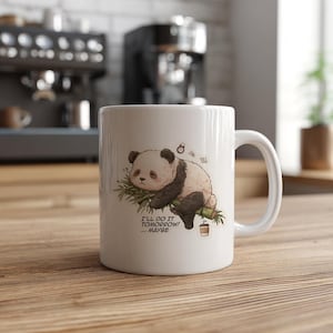 Procrastination Panda Mug – Panda Ceramic Coffee Cup