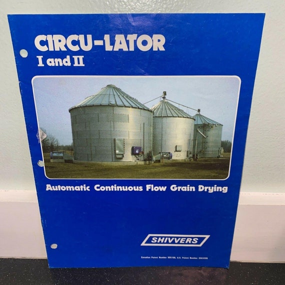 Shivvers Circulator I II Silos Brochure Vintage Corydon Iowa Etsy