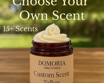 Bálsamo de sebo batido con aroma personalizado: humectante natural de animales alimentados con pasto